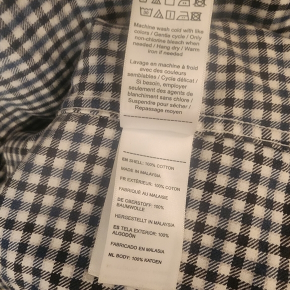 UNTUCKit Blu Gibbston Slim Fit 100% Cotton Button Down Dress Shirt Mens Large - Picture 5 of 7